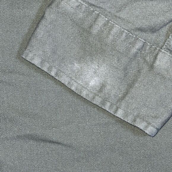 Wrangler Men Button Up Shirt 2XL Green Long Sleeve Pockets Collar Flex Comfort - Picture 8 of 10